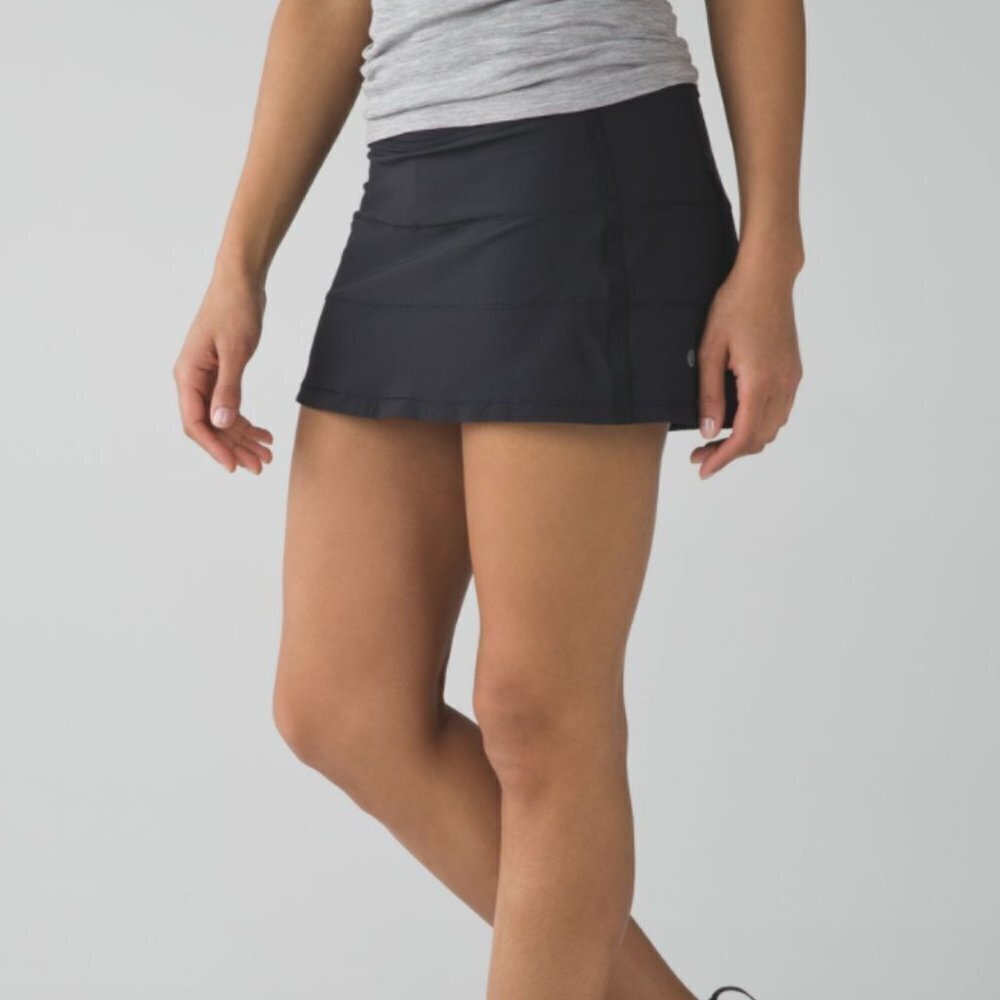 Lululemon Pace Rival Skirt II (Regular) Black Size 6